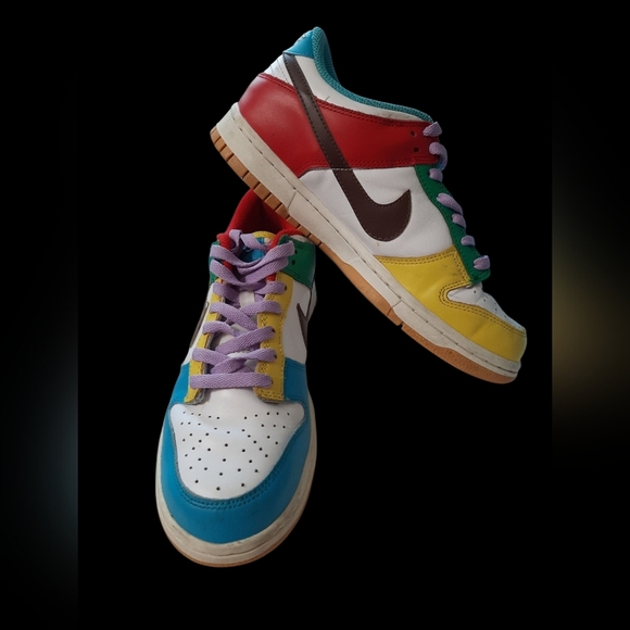 Nike Dunk Colorful Low-Top Sneakers Size 7 Youth - Picture 11 of 14
